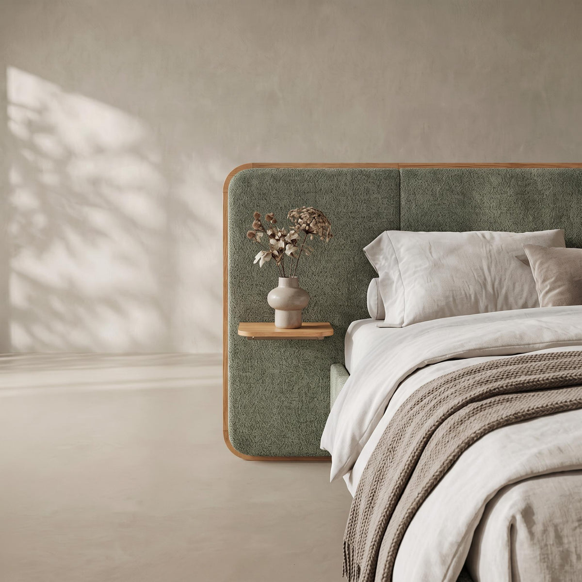 Elodie Upholstered Wooden Bed