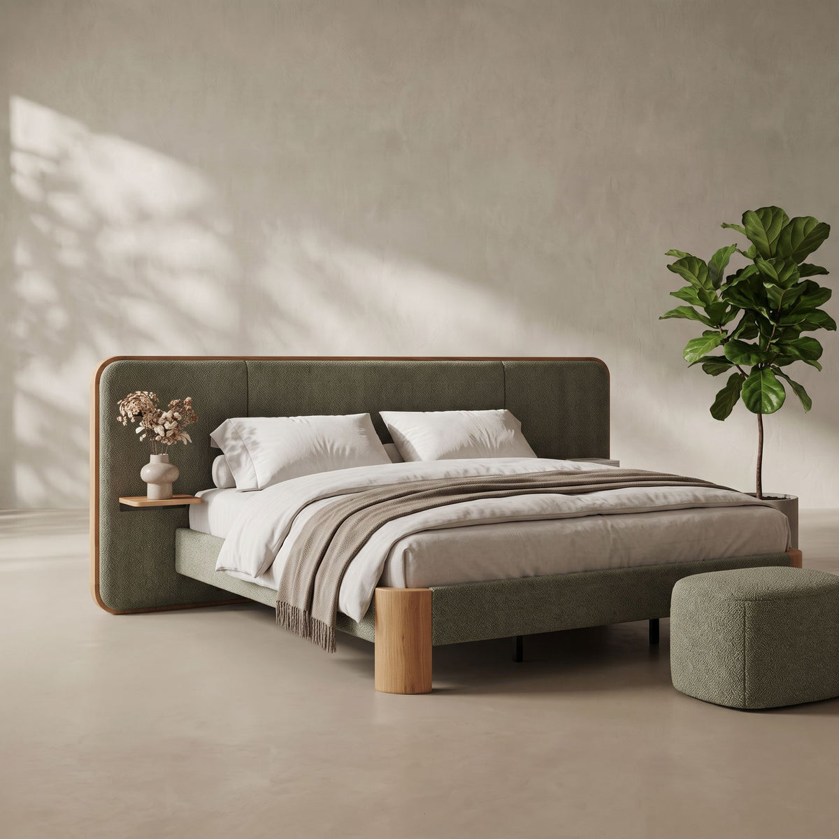 Elodie Upholstered Wooden Bed