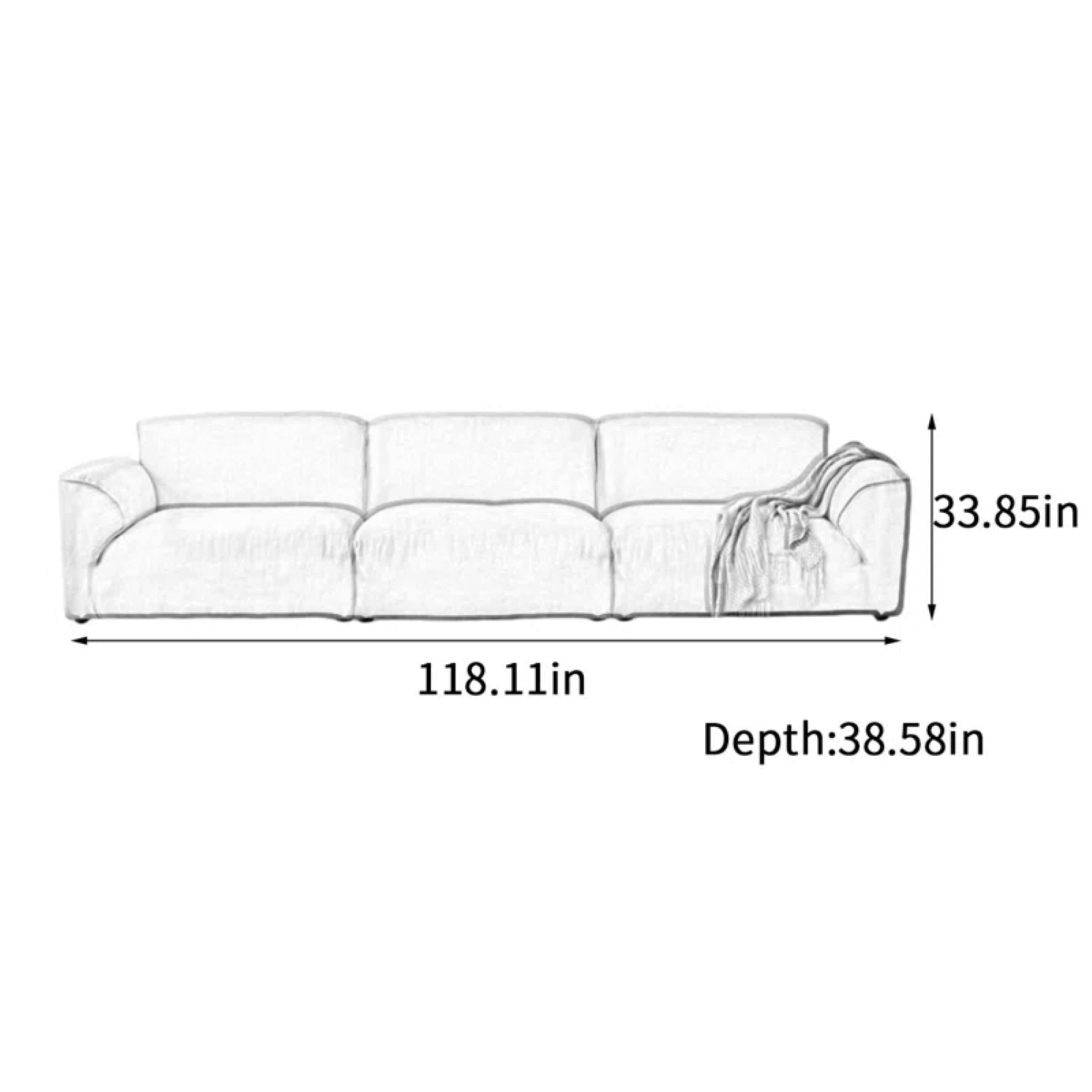 Maya Design Sofa for Lounge Area | Custom Made