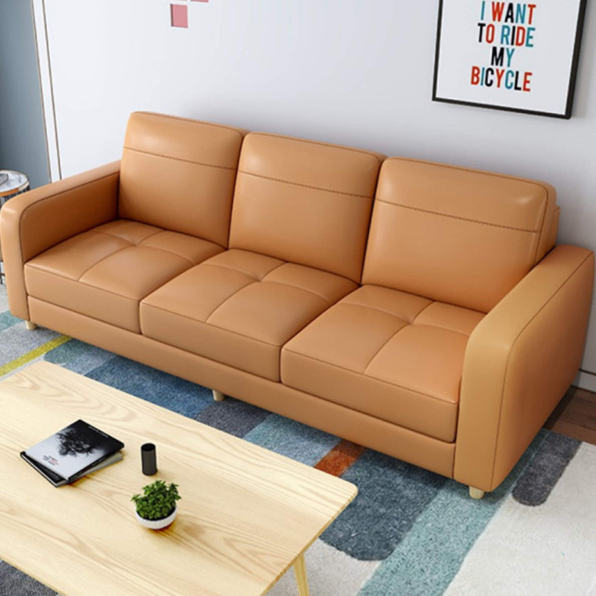 Mona Leatherette Lounger Sofa