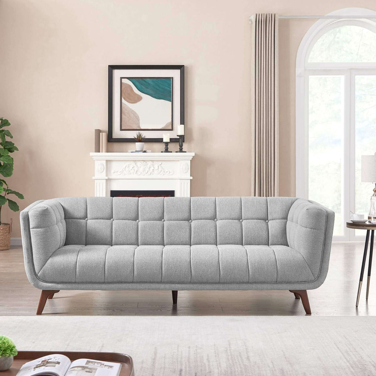 Austin Tufted Fabric Sofa