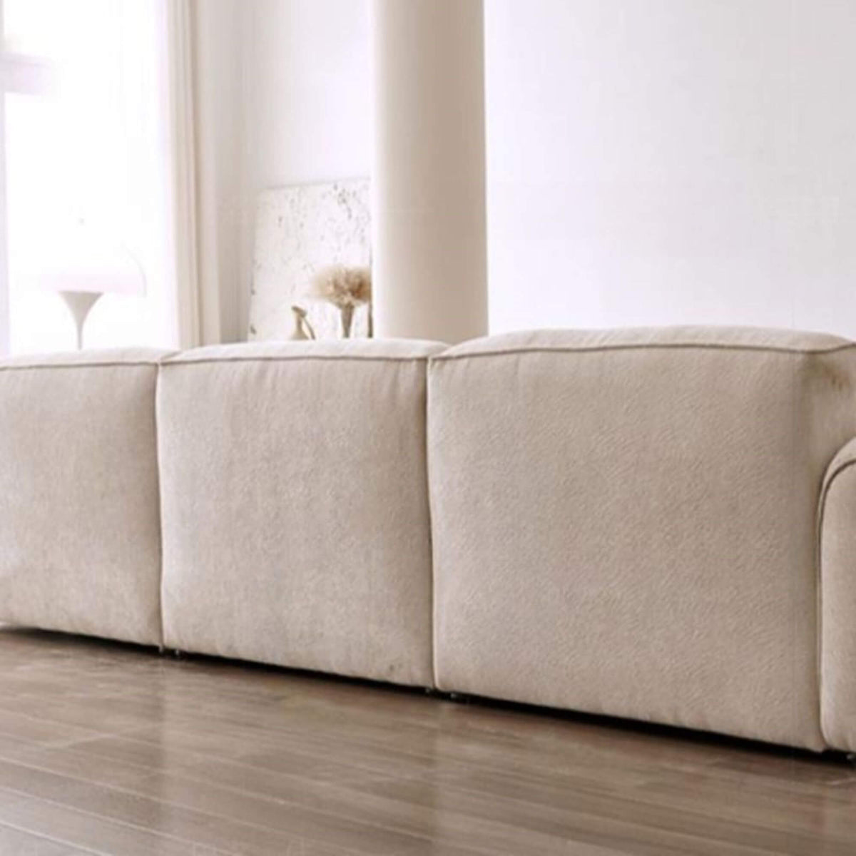 Maya Contemporary White Sofa | Customisable 2 seater, 3 seater Sofa Set