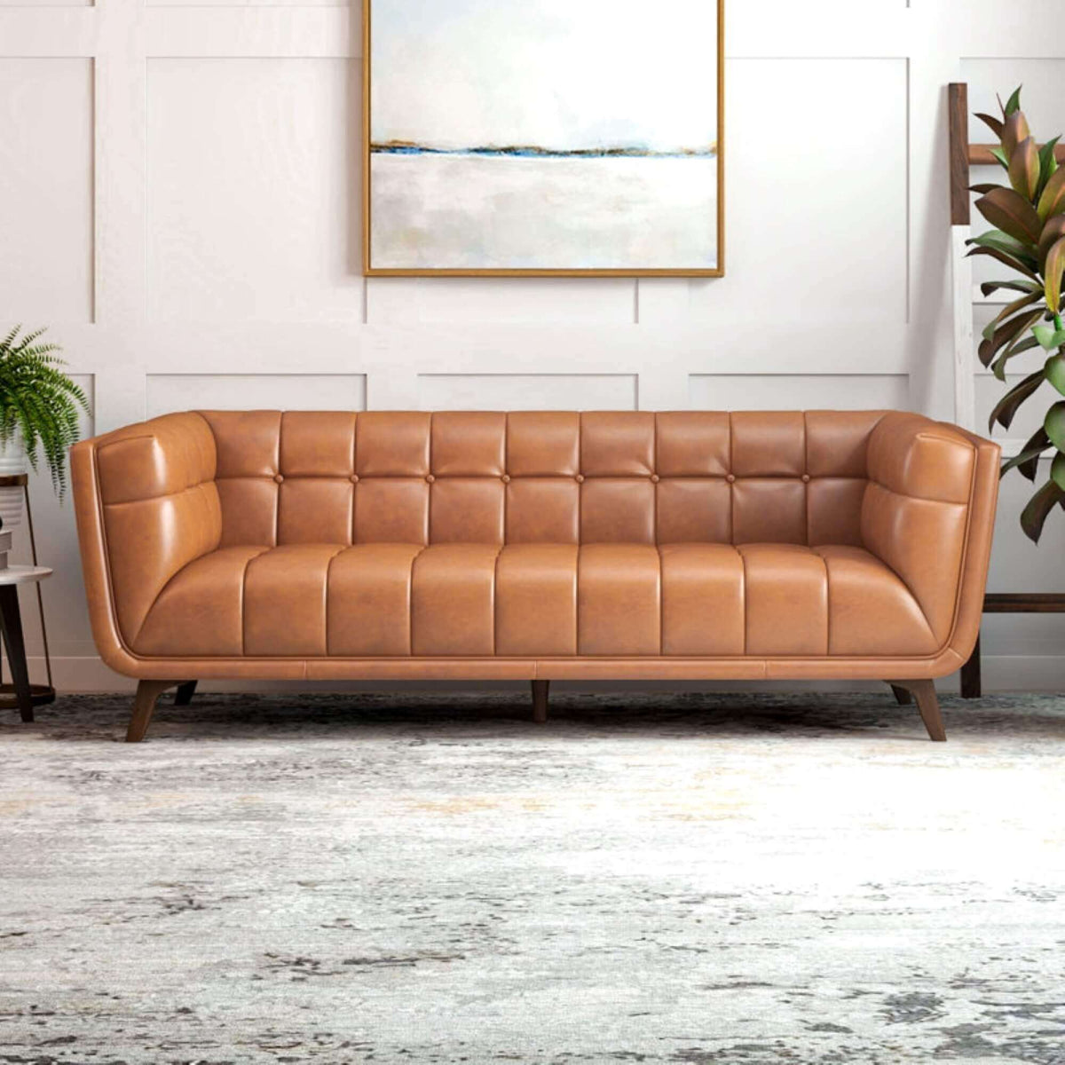 Austin Tufted Fabric Sofa