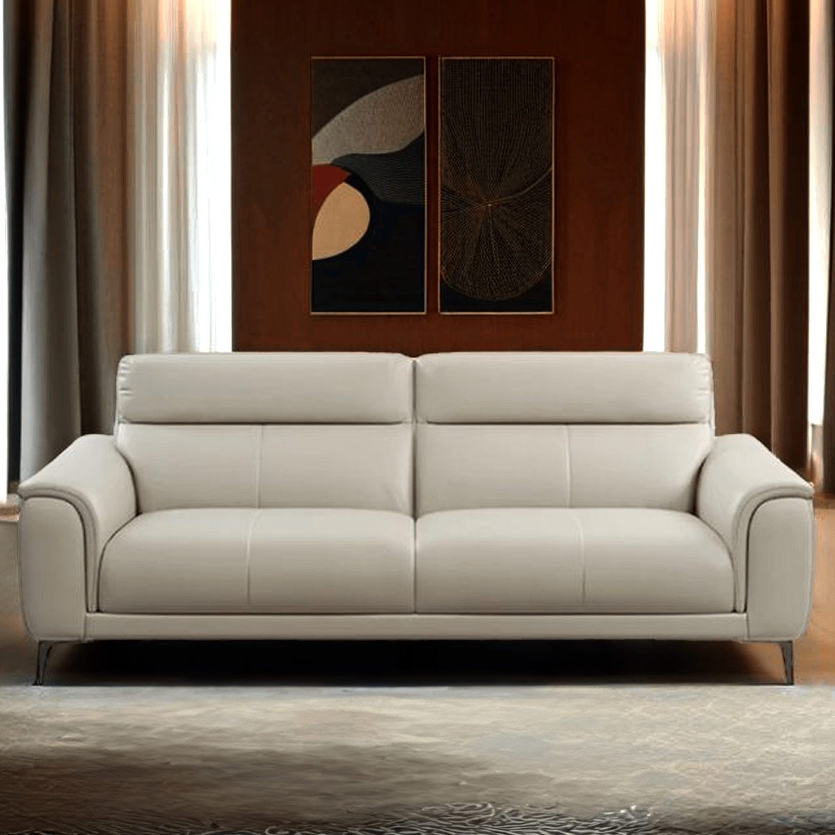 Camus Leatherette Sofa