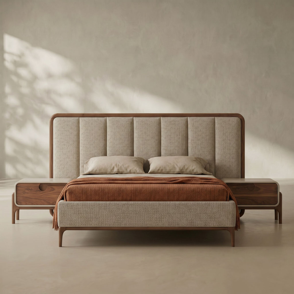 Sofia Upholstered Wooden Bed