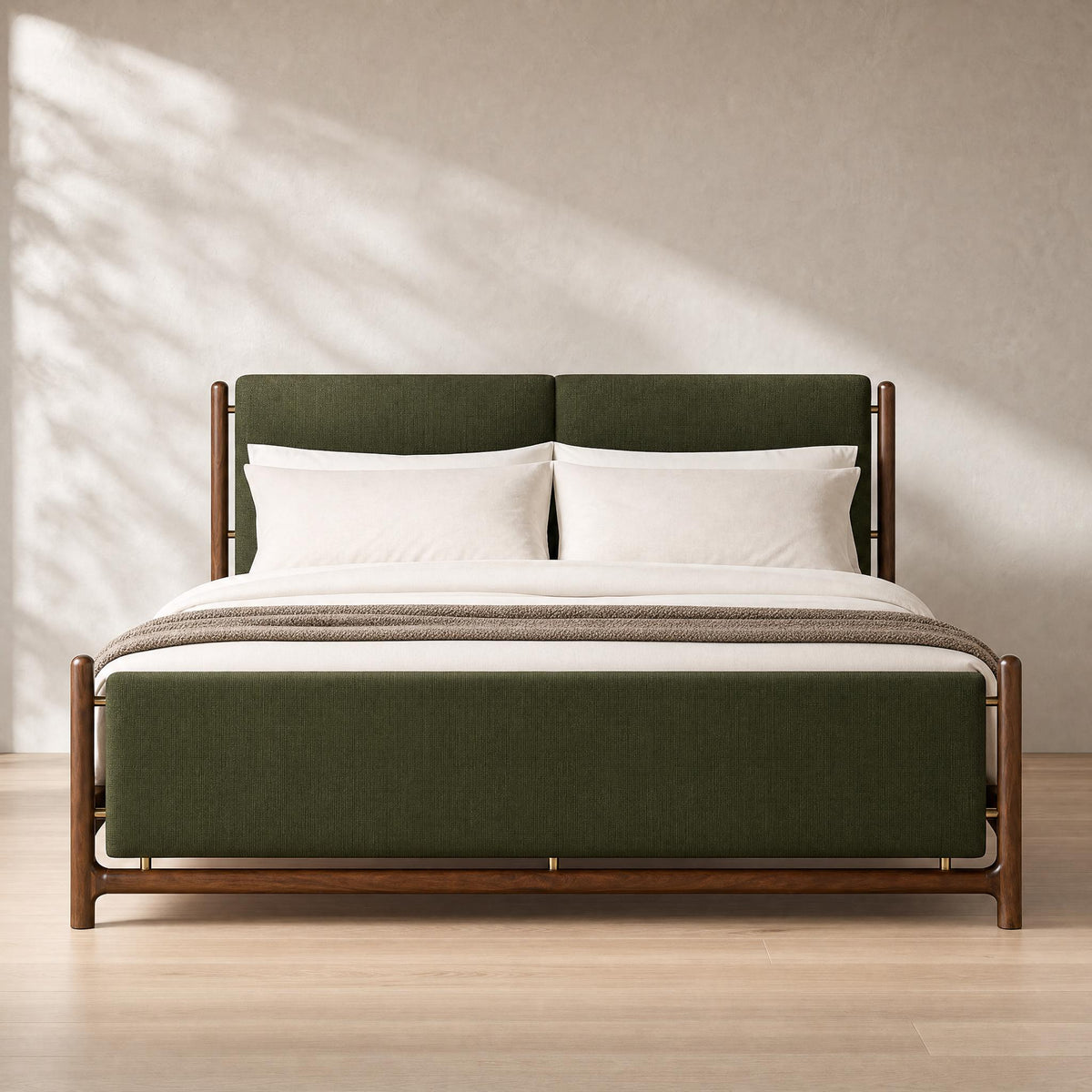 Matis Upholstered Wooden Bed