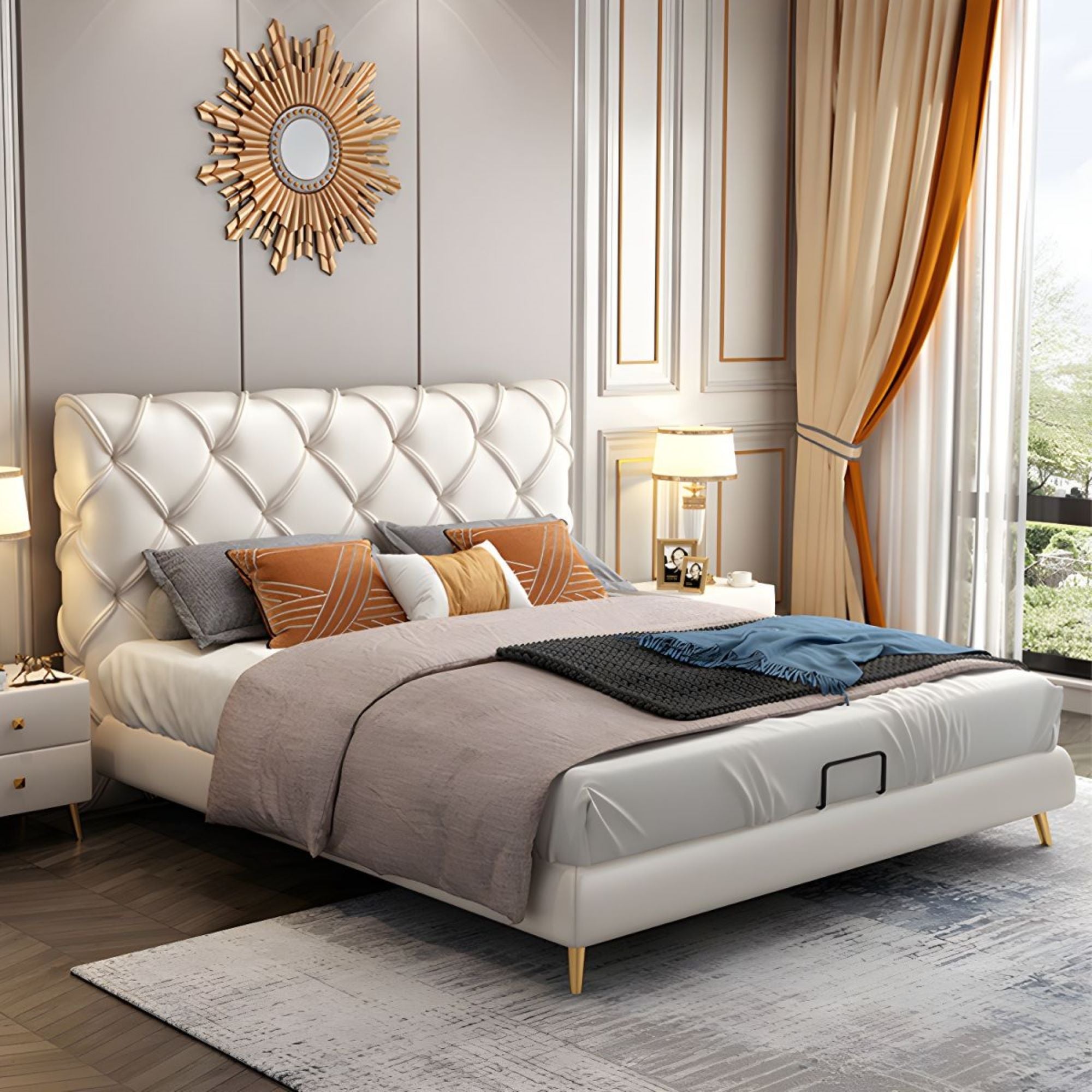 Milan Upholstered Bed for Comfortable Sleep | Custom Made