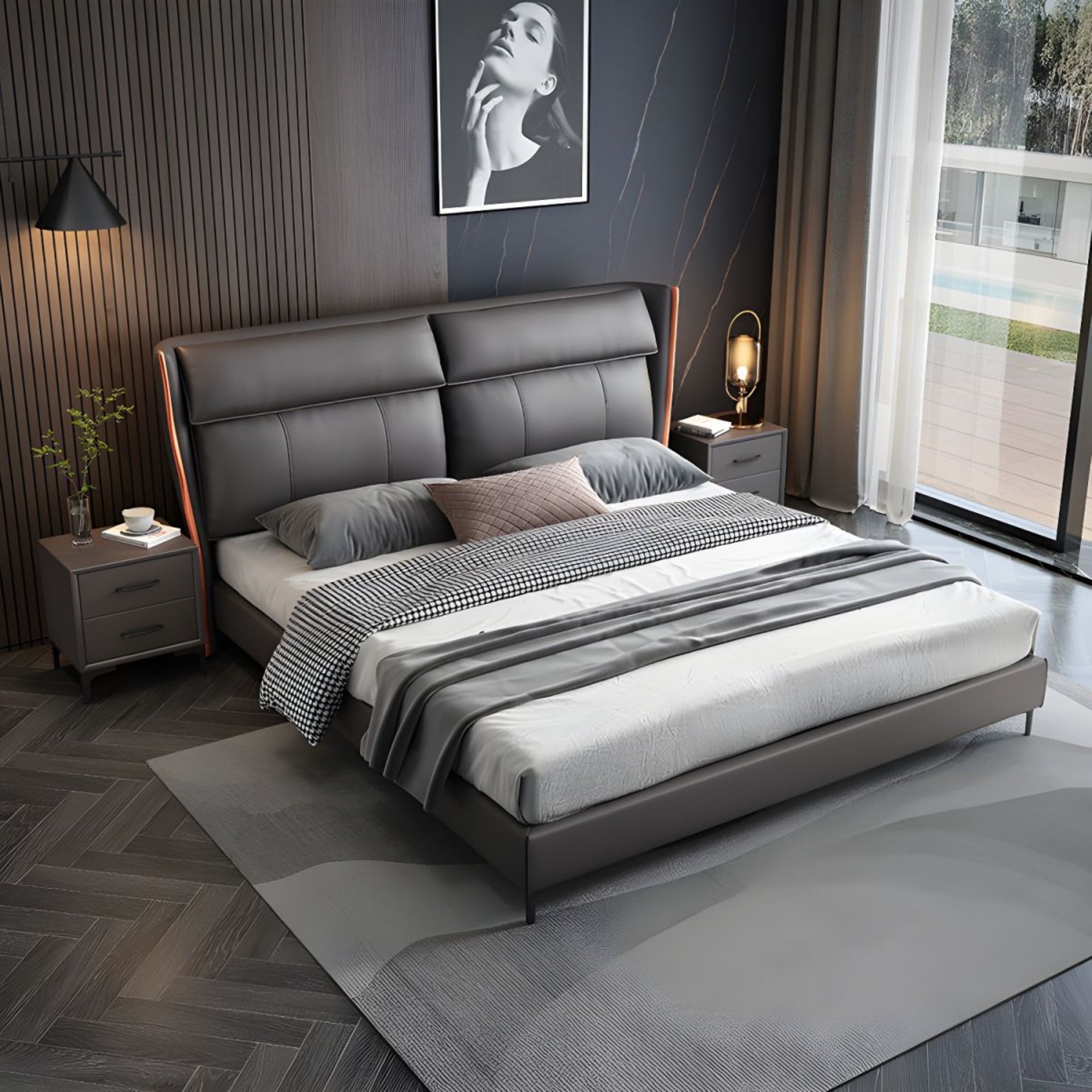 Puzo Upholstered Bed for Bedroom | Direct from Manufacturer