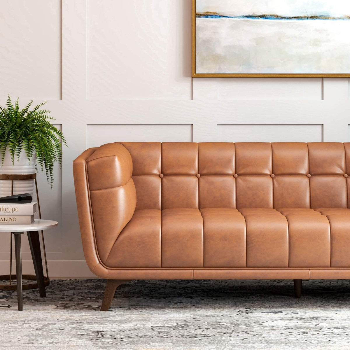 Austin Tufted Fabric Sofa