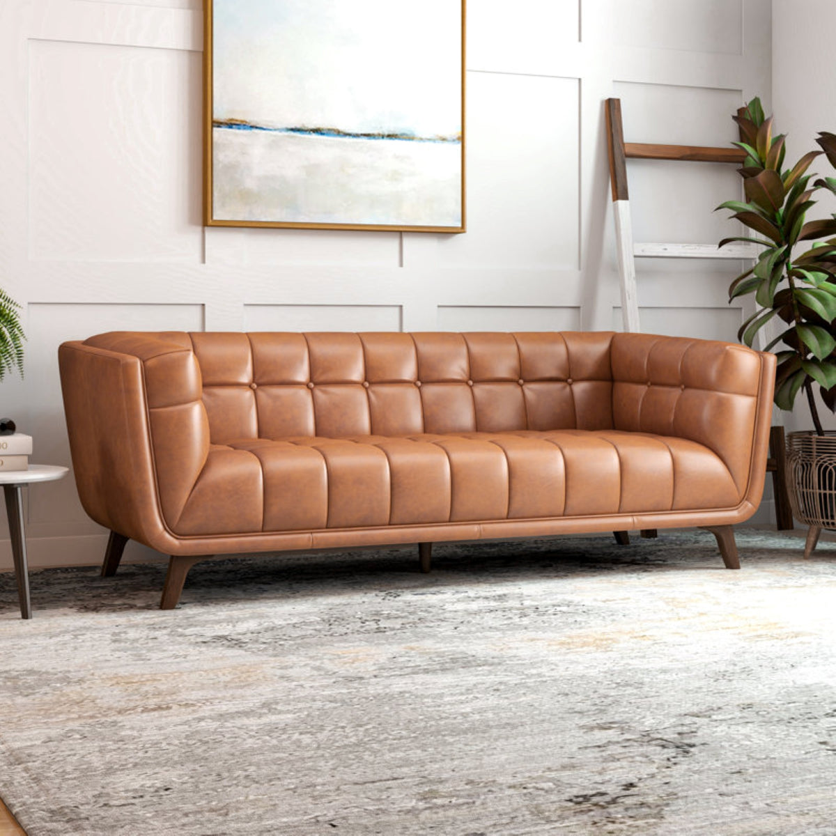 Austin Tufted Fabric Sofa