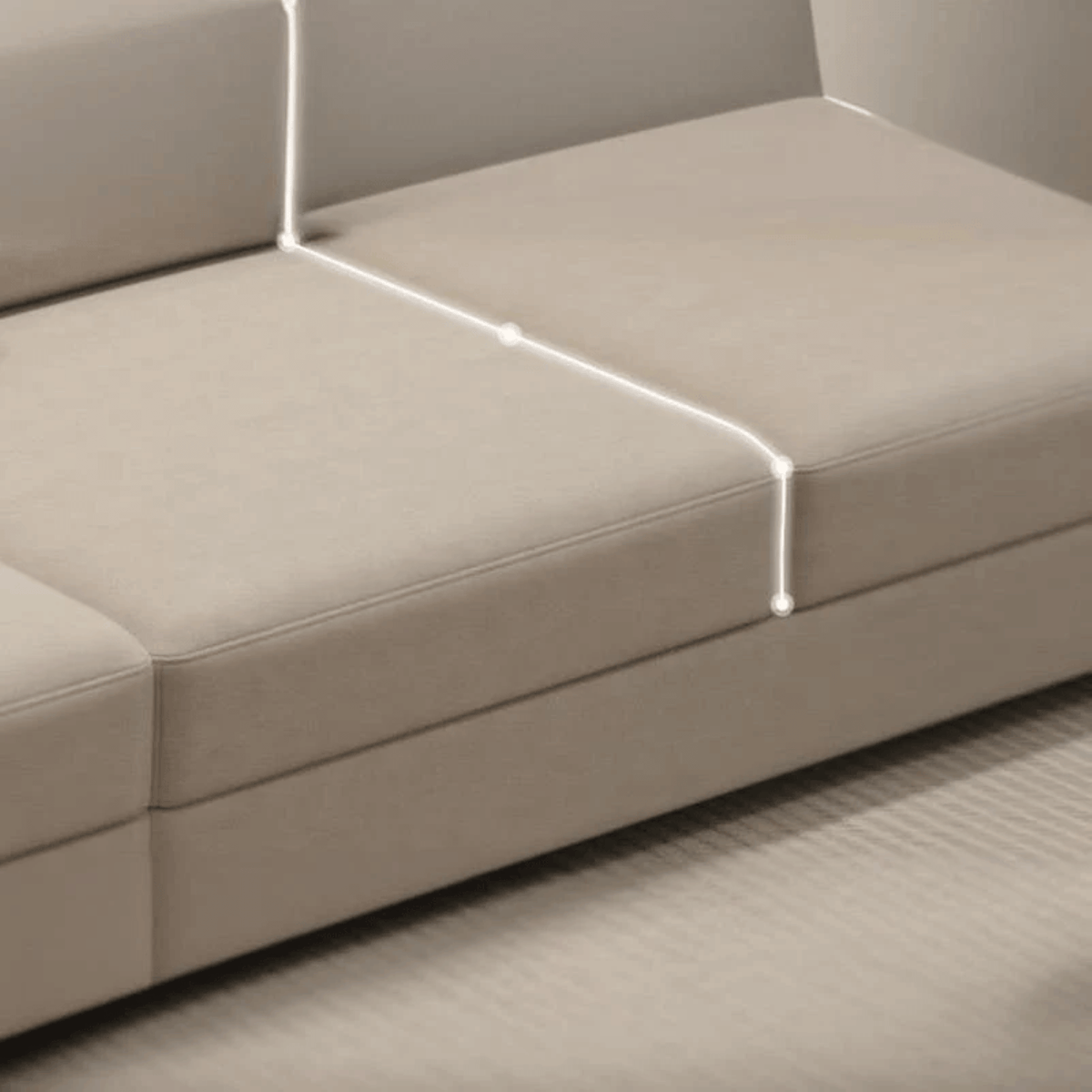 Lisa Fabric Lounger Sofa