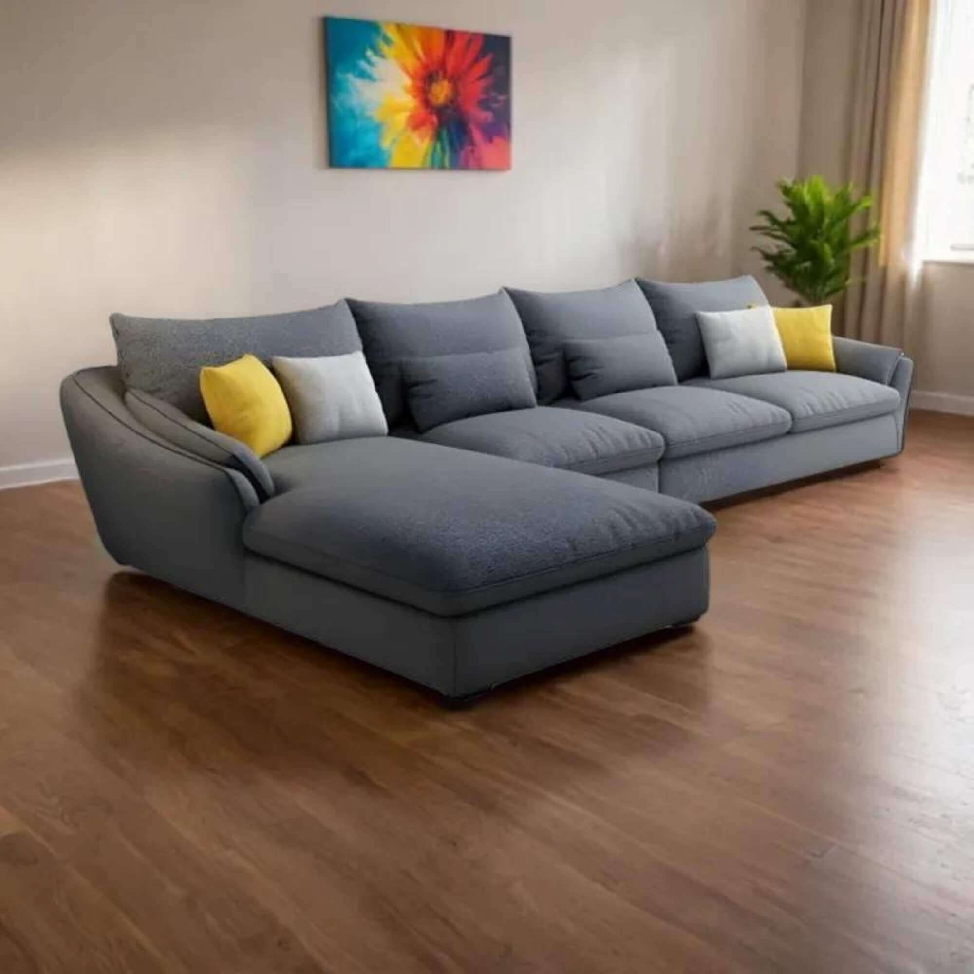 Sofa corner couch, offering deep seating for a luxurious experience. Luxury sofa