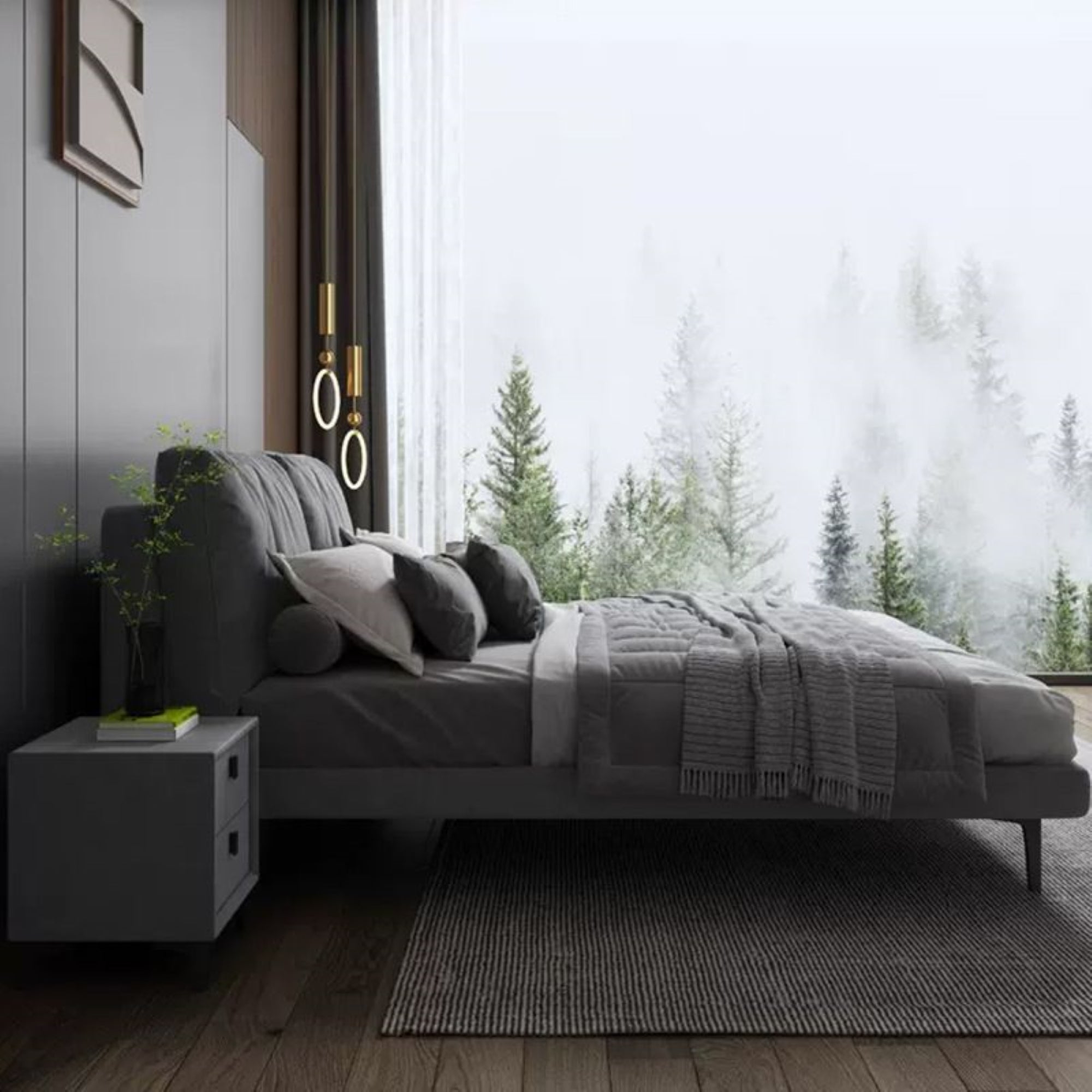 Marcel Upholstered Bed for Comfortable Sleep | Custom Made