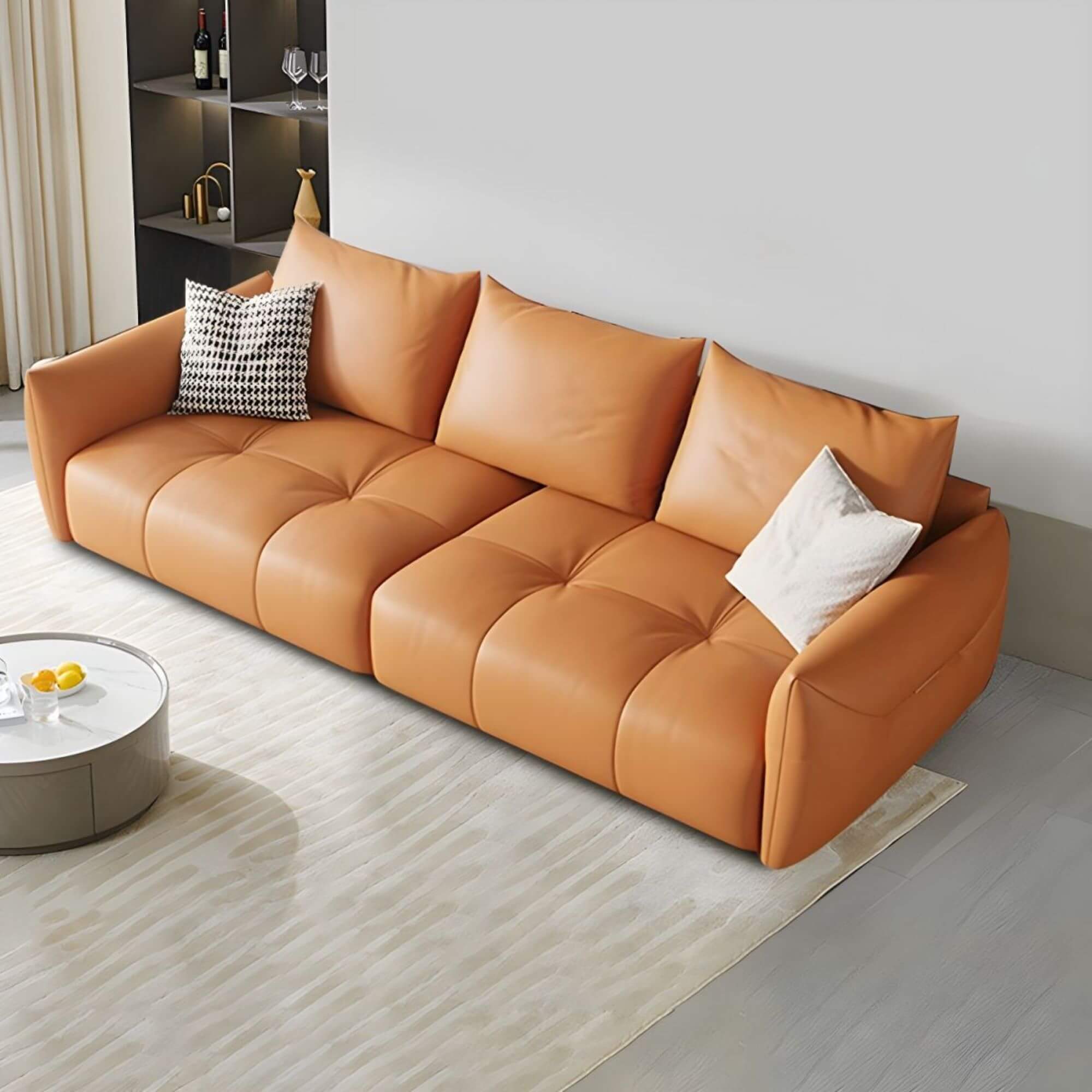 Couch for sofa, featuring an elegant tufted look for modern interiors.