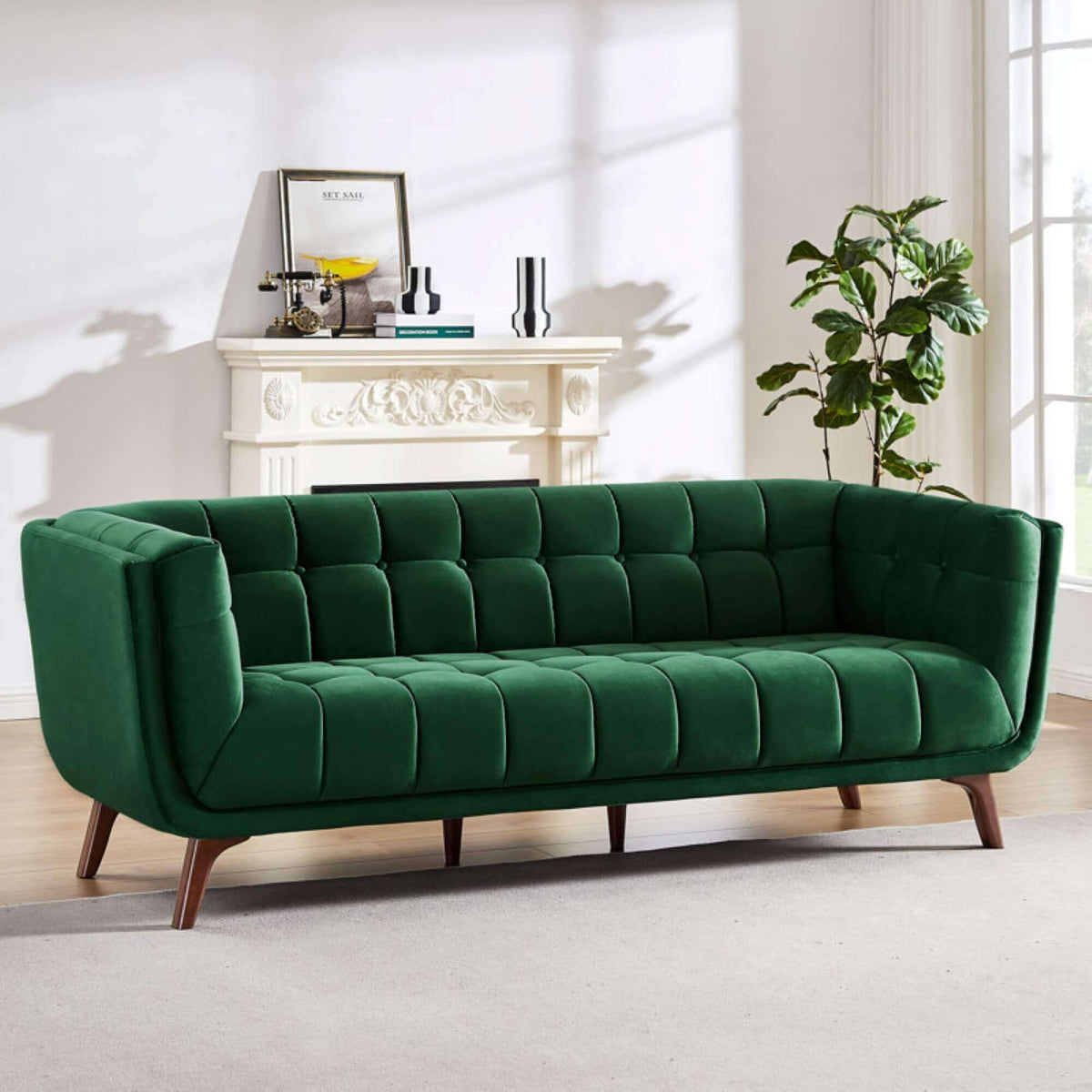 Austin Tufted Fabric Sofa