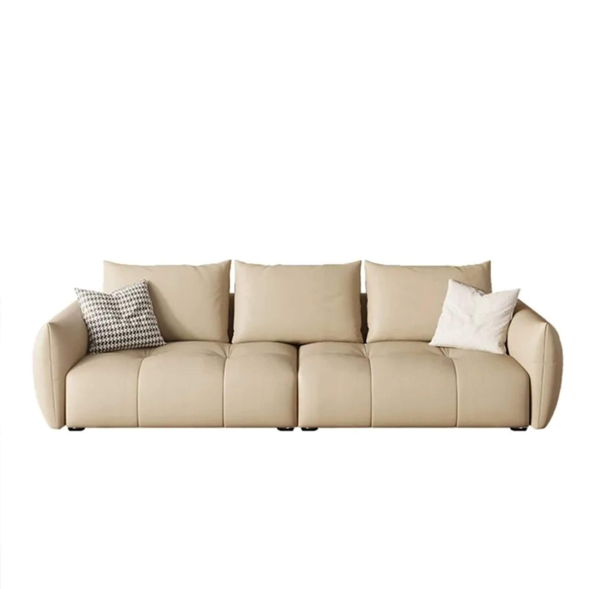 Settee online, a stylish sofa set in Bangalore with soft back support.