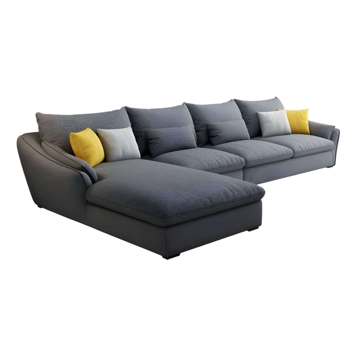 Sylvia Modern Fabric Lounger Sofa