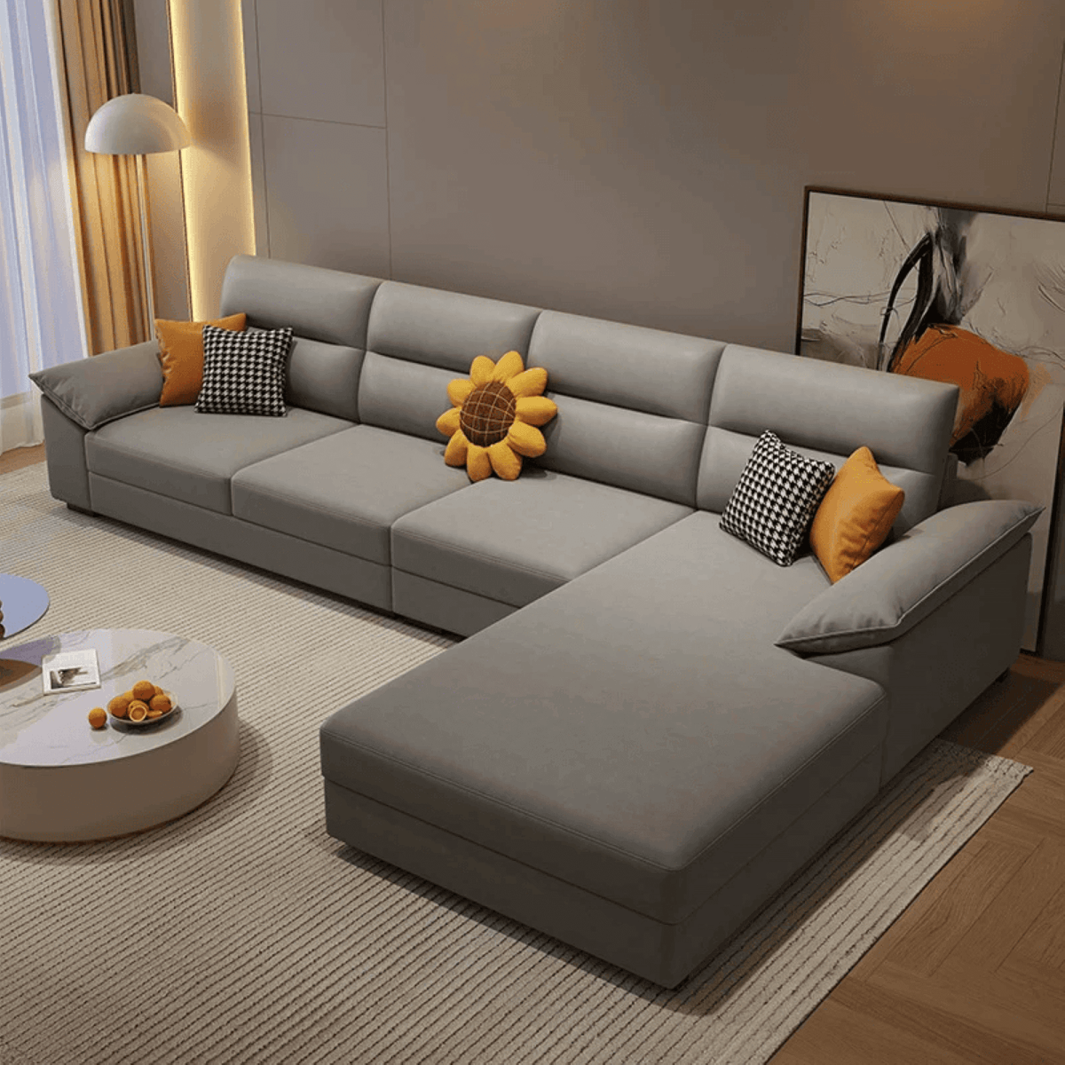 Lisa Fabric Lounger Sofa