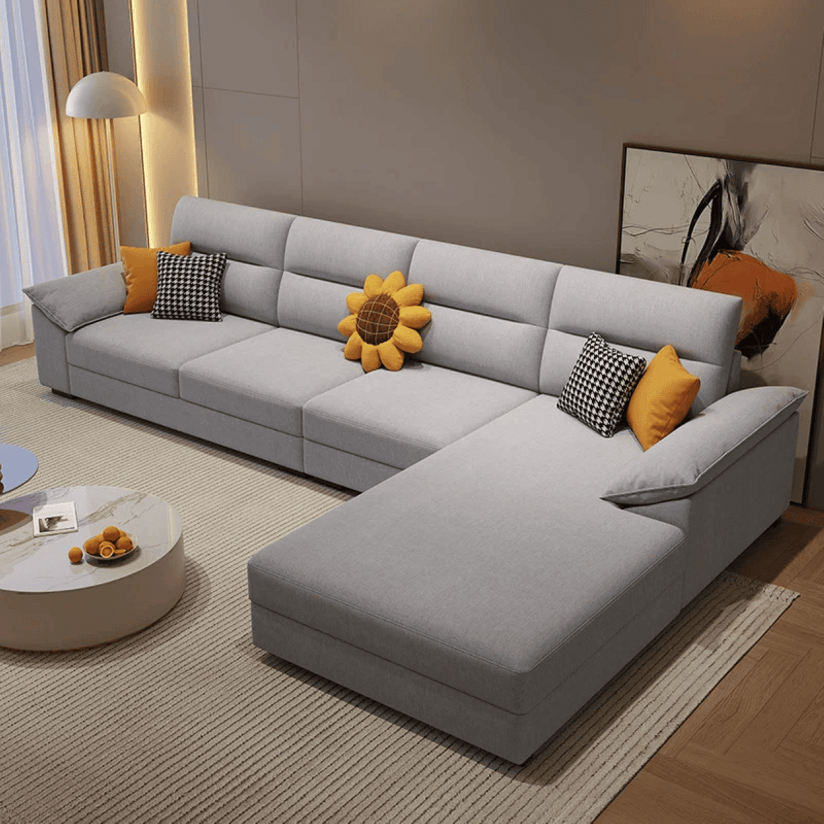 Lisa Fabric Lounger Sofa