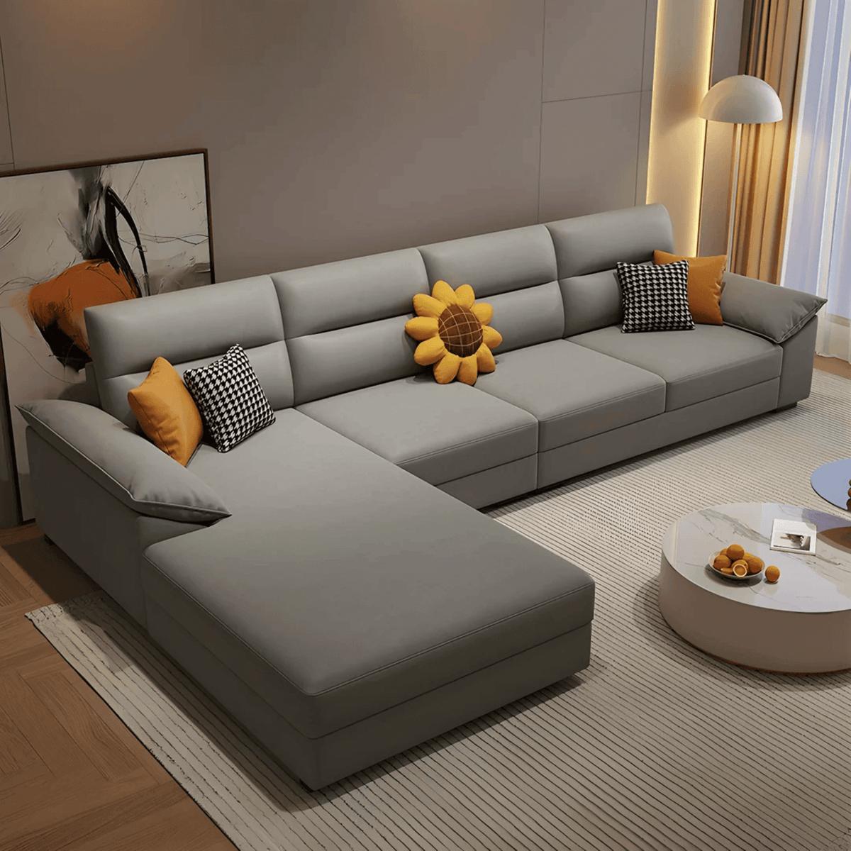 Lisa Fabric Lounger Sofa