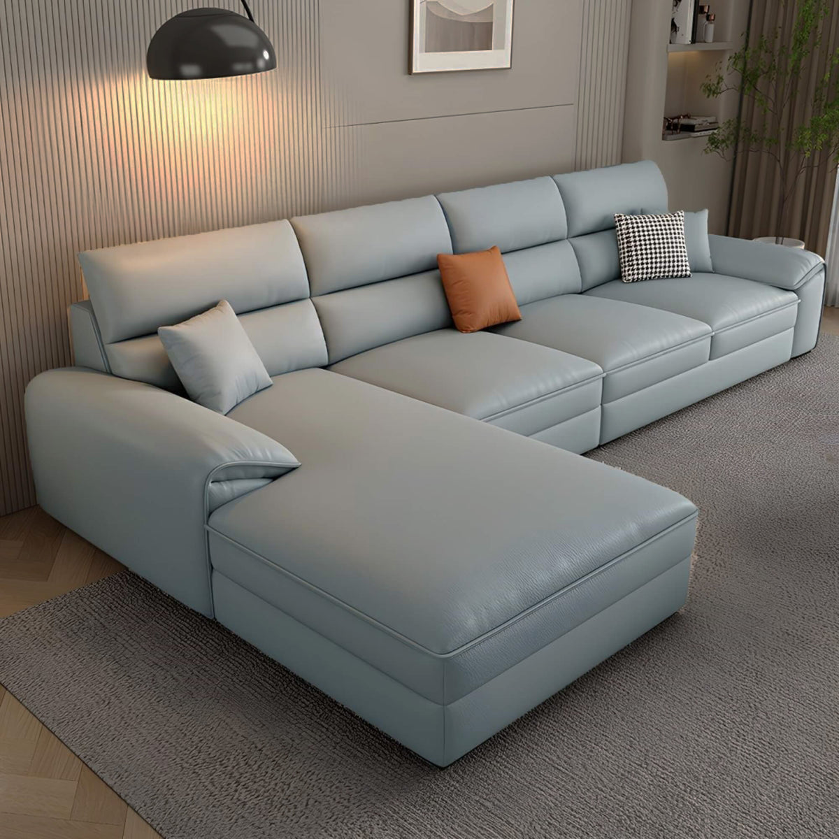 Vinci Leatherette Lounger Sofa