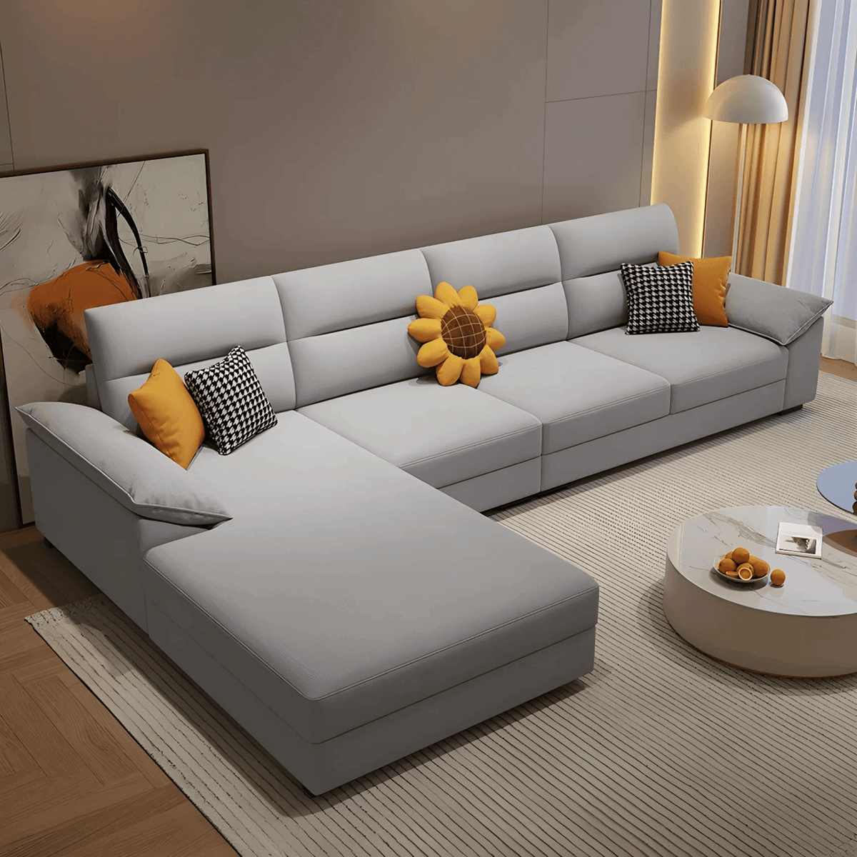 Lisa Fabric Lounger Sofa