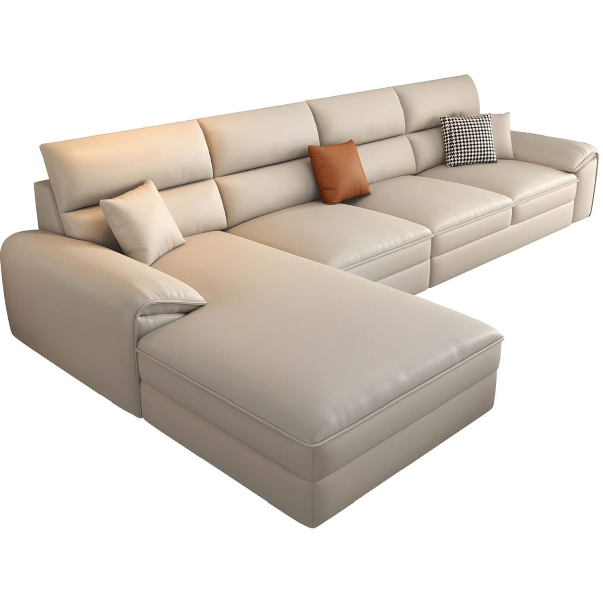 Vinci Leatherette Lounger Sofa