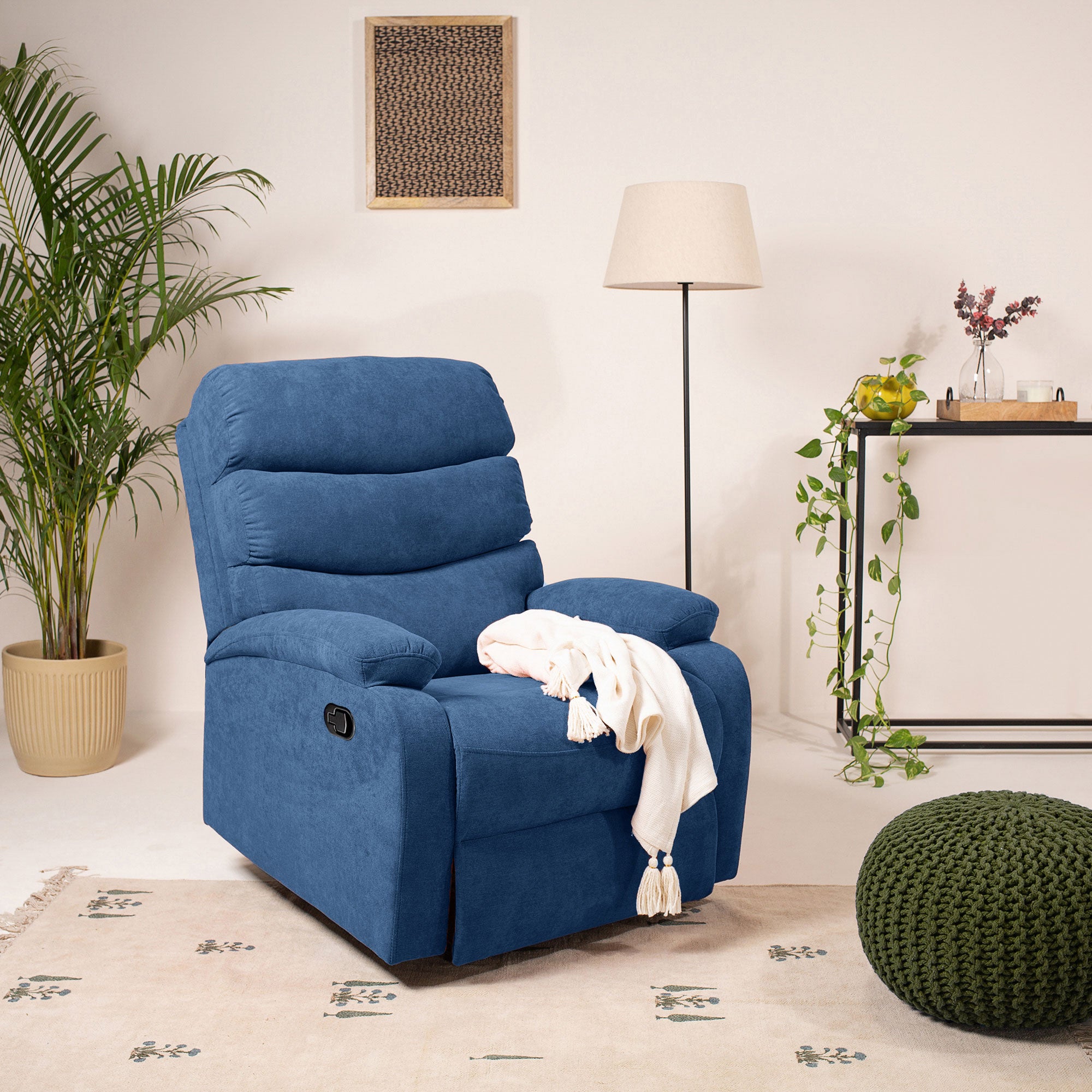 Alonso Fabric Recliner Buy Recliner Chair Online India Jordyblue