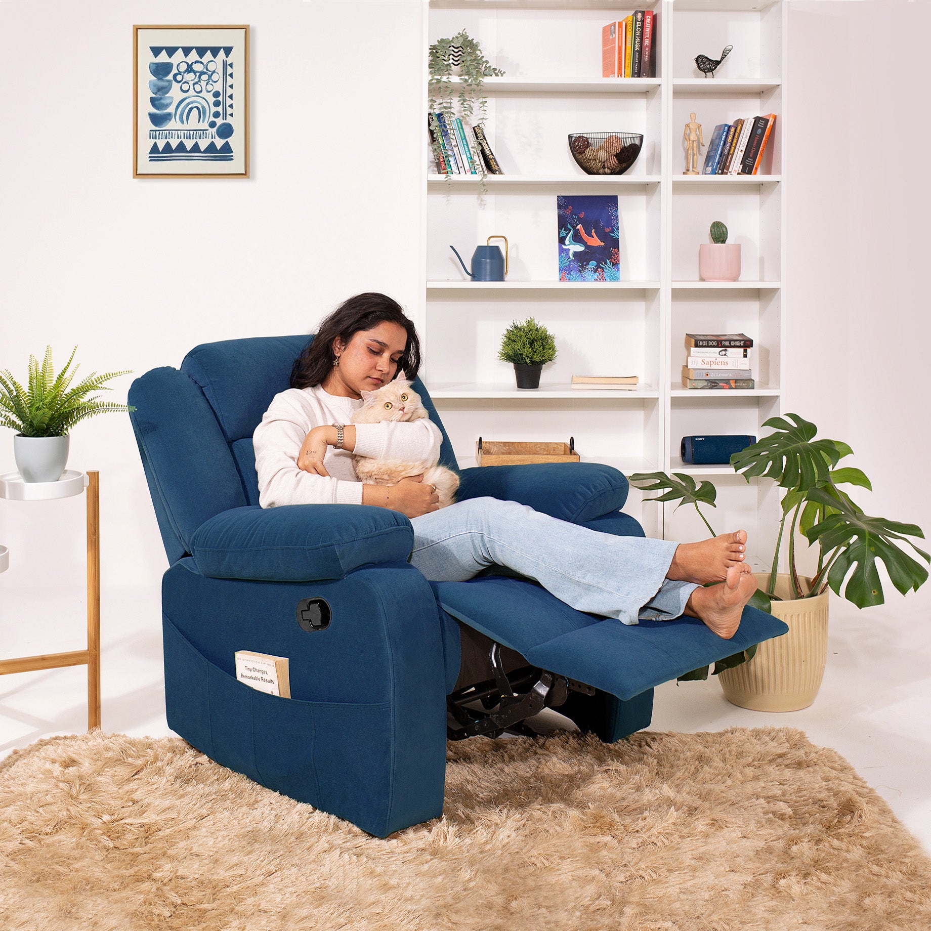 Connor Fabric Recliner Buy Recliner Chair Online India Jordyblue