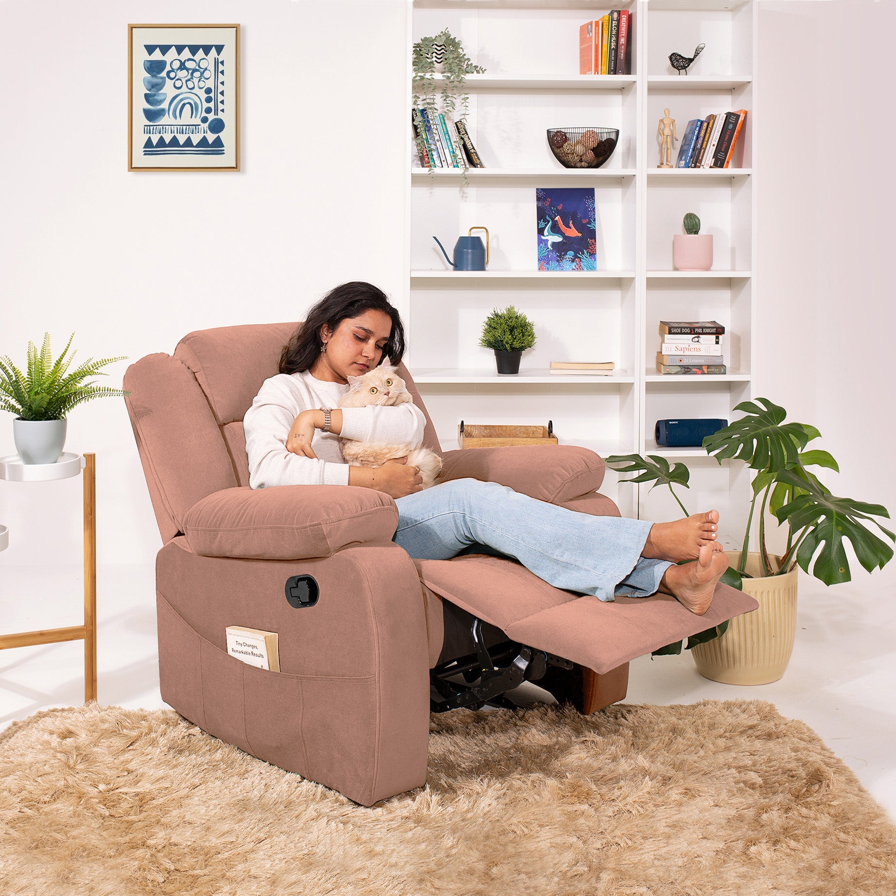 Cloth discount recliner chair