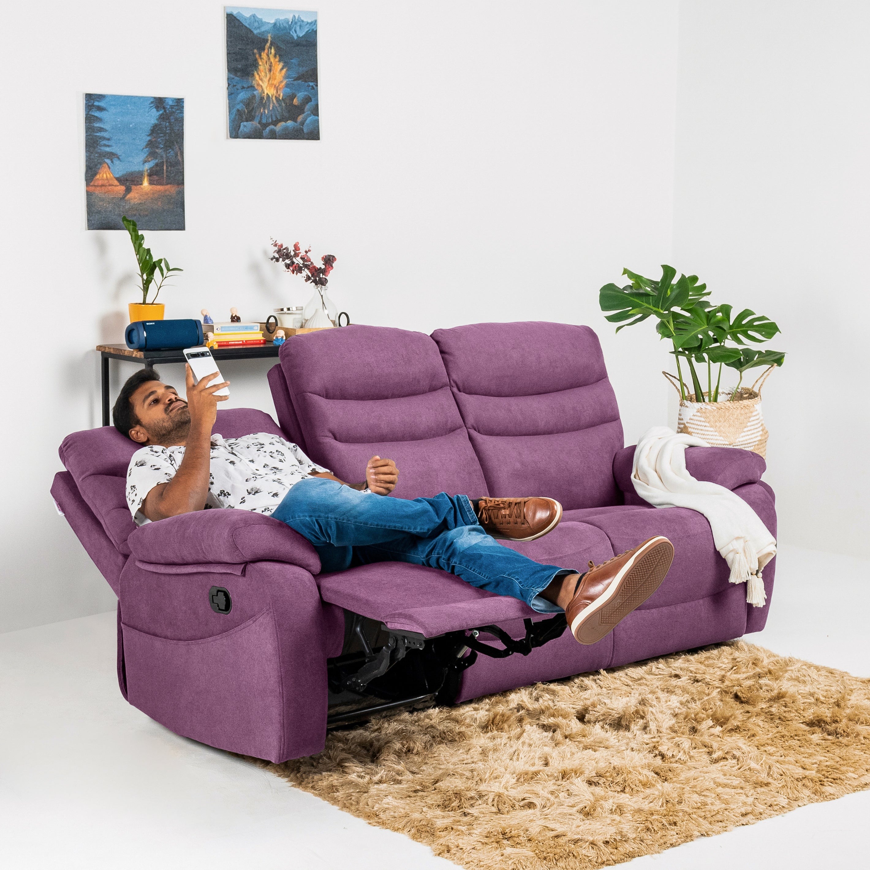 Recliners India Small Seater Recliner Sofa Jamie Seater Recliner