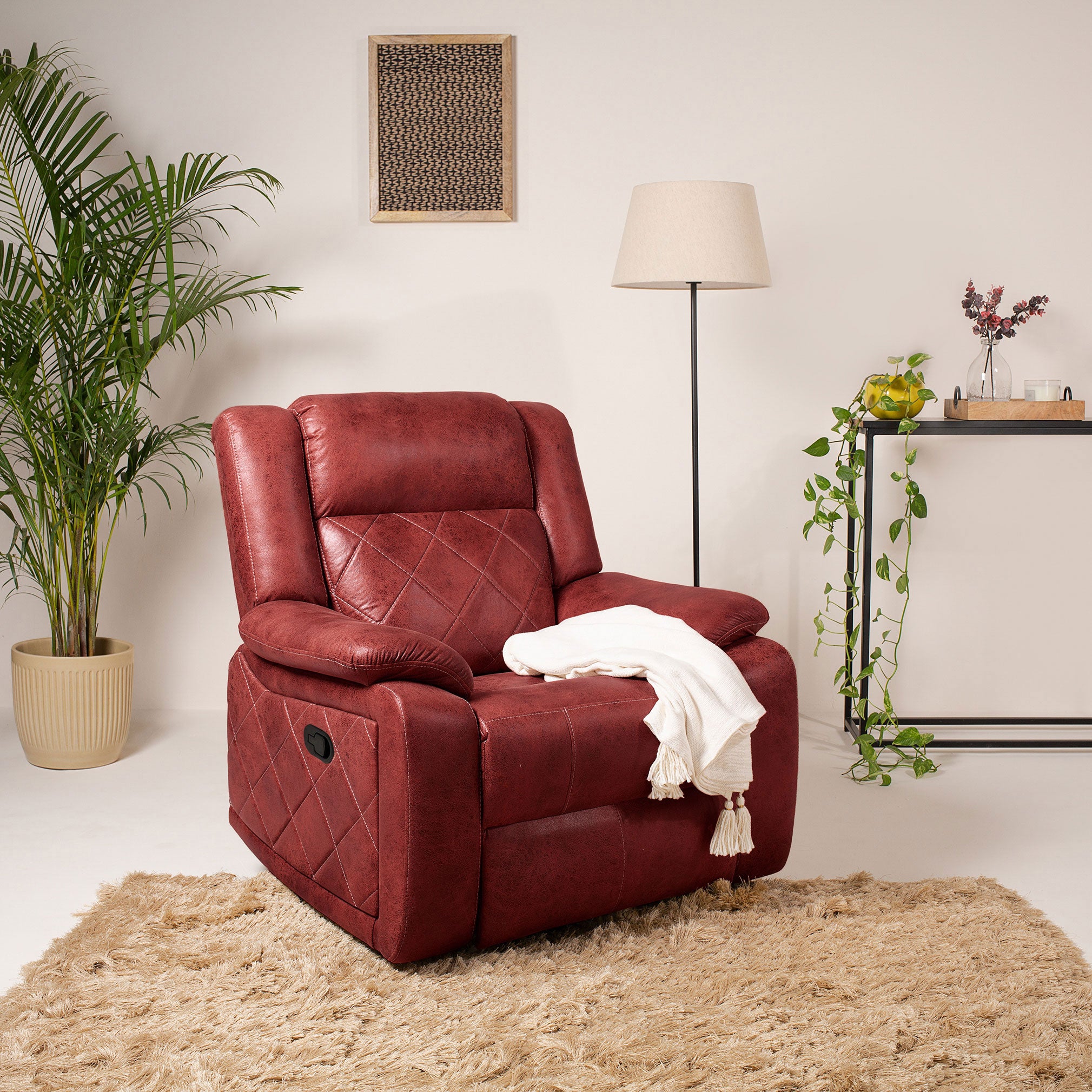 Recliner Chair Red Jamie Seater Recliner Buy Recliner Chair Online