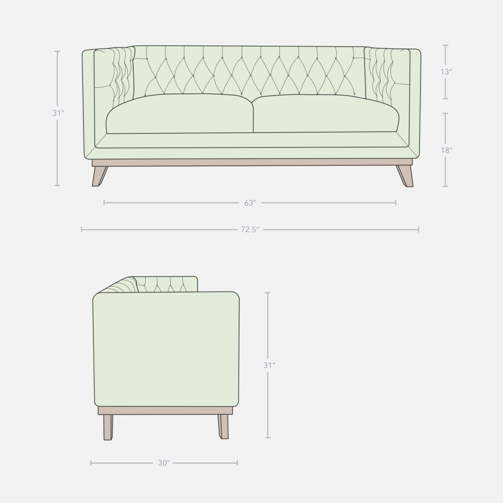 Parker 3 Seater Sofa