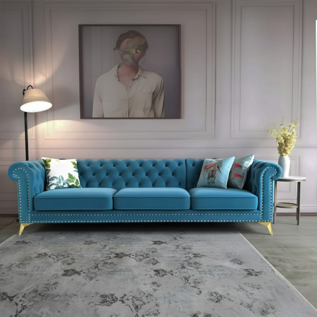 Sicilian Classic Lounger for Spacious Areas | Made to Order