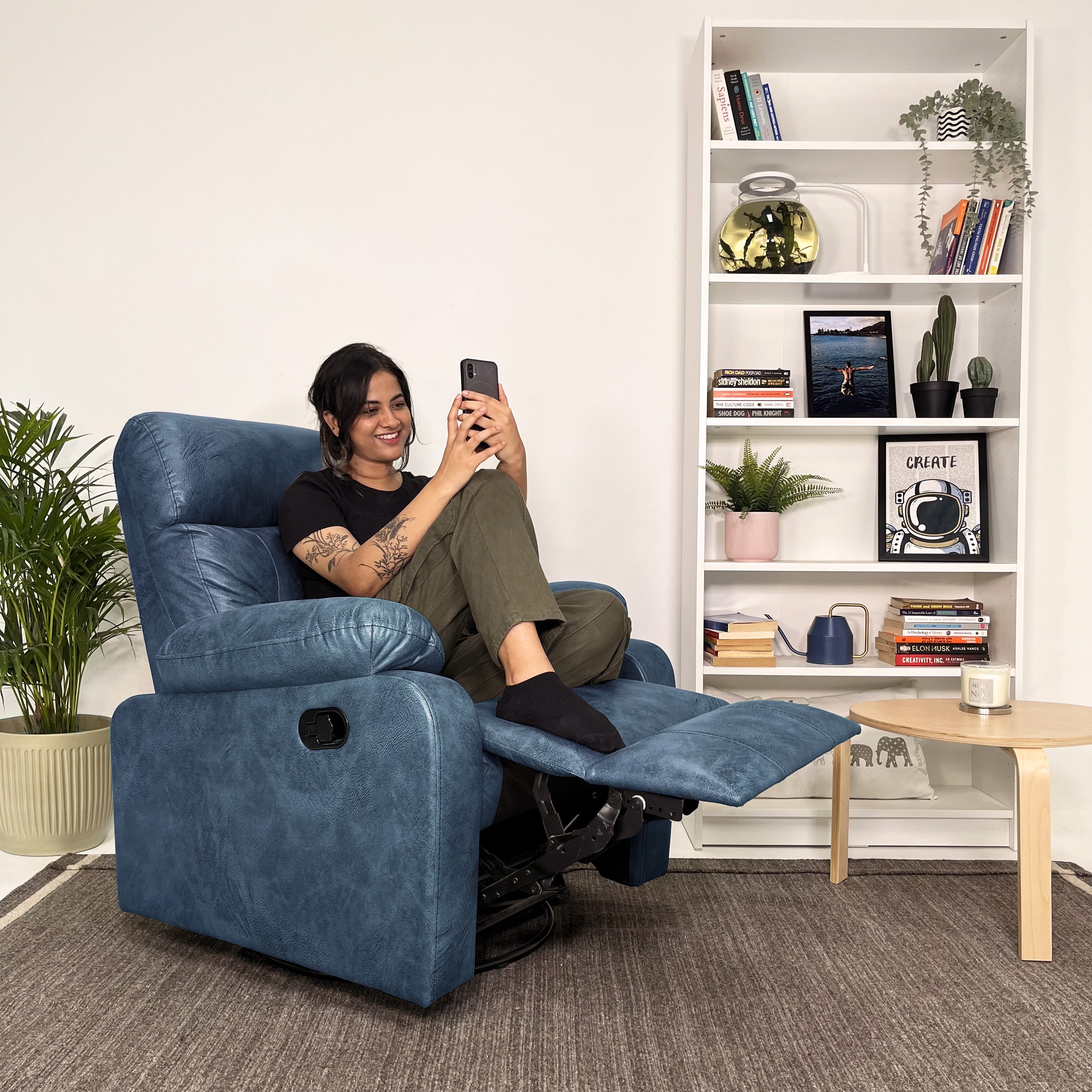 Fabric Recliner Navy Blue Recliner Chair Wayde Fabric Recliner Buy