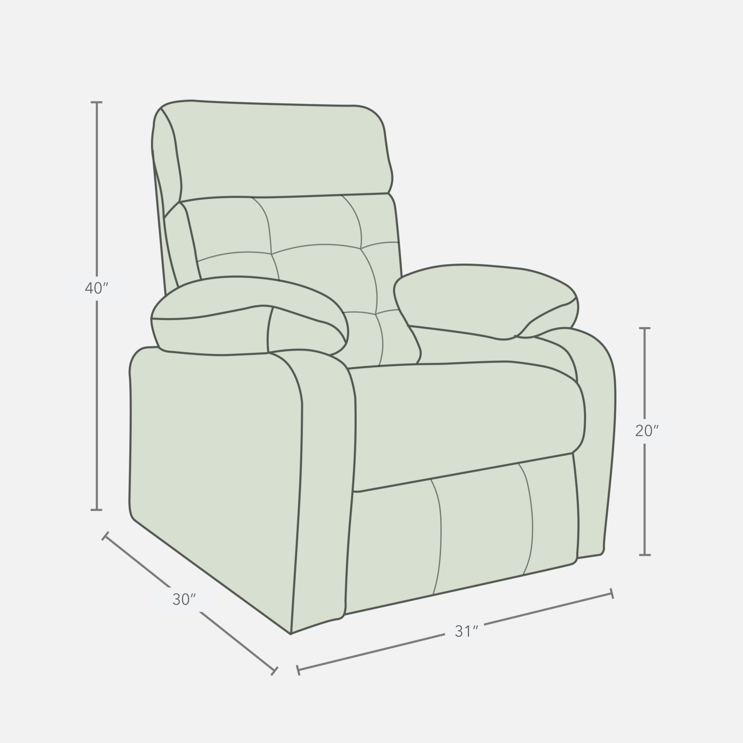 Wayde Fabric Recliner Buy Recliner Chair Online India Jordyblue