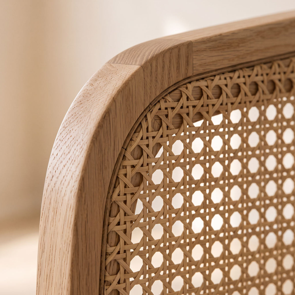 Anya Cane Wooden Bed