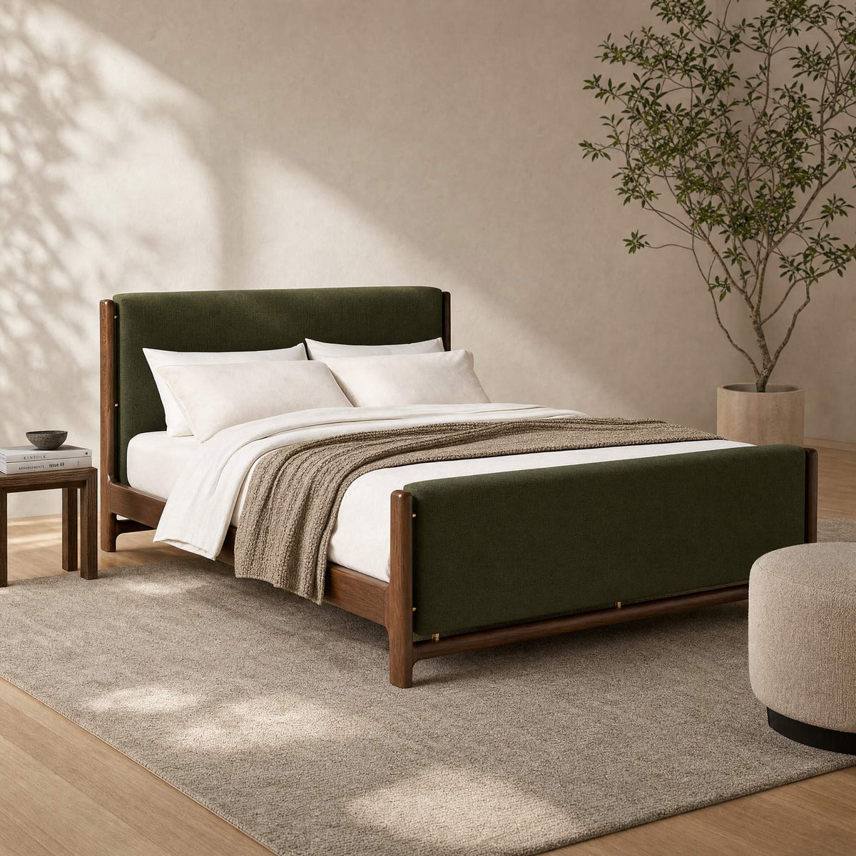 Matis Upholstered Wooden Bed