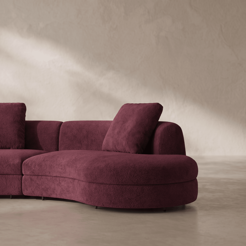 Burgundy Moon Sofa
