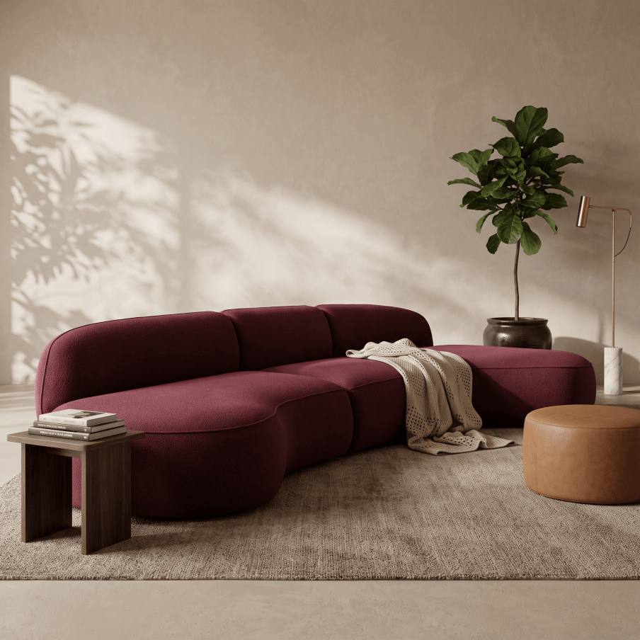 Burgundy Moon Sofa