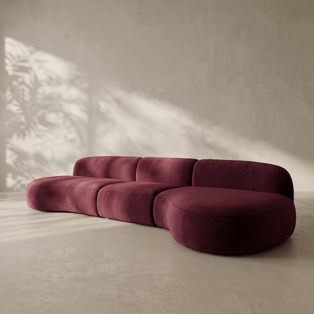 Burgundy Moon Sofa