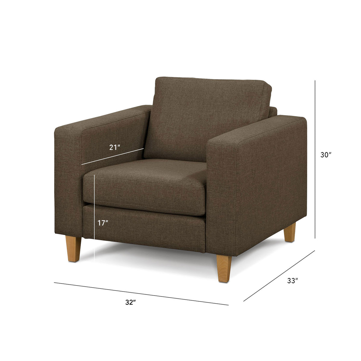 Allen Armchair - 1 Seater Sofa