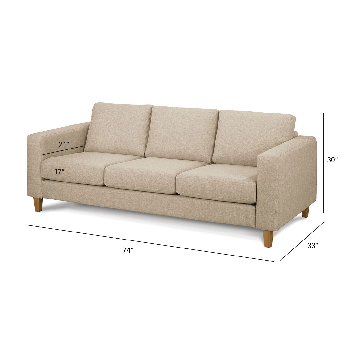 Allen L Shape Sofa for Spacious Areas | Custom Made