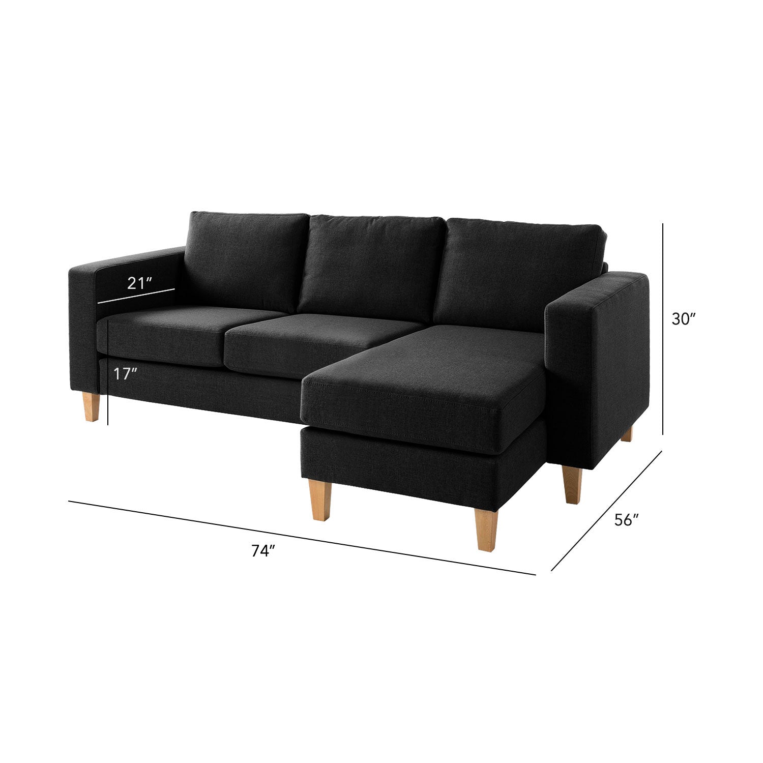 Allen L Shape Sofa for Spacious Areas | Custom Made