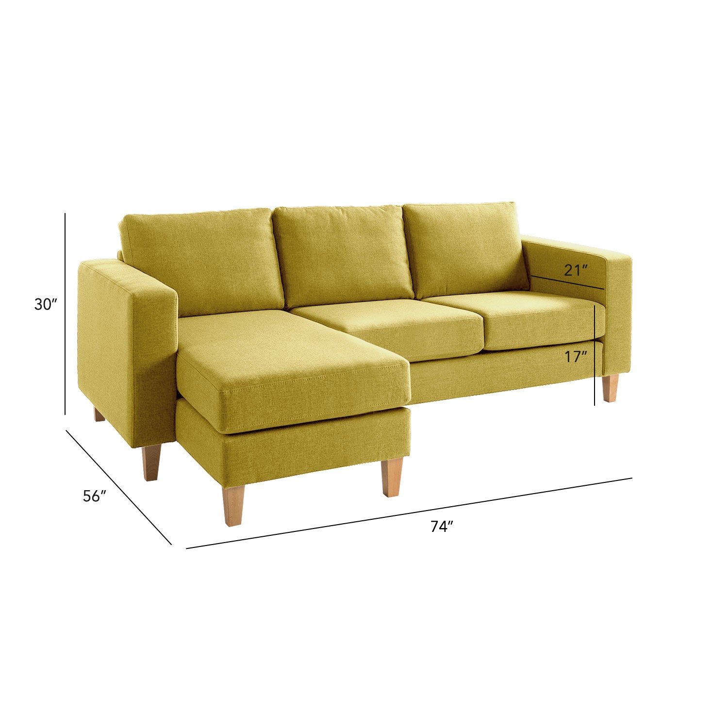 Allen L Shape Sofa for Spacious Areas | Custom Made