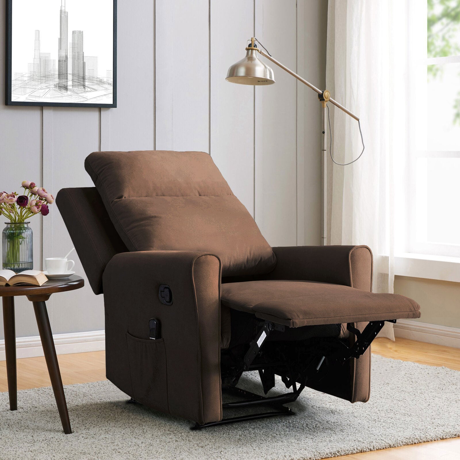 Elle Manual Fabric Recliner